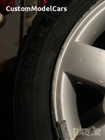 Продавам джанти BMW 7j x 16 ET47 със зимни гуми за E46 E36 Z3, снимка 3 - Гуми и джанти - 49621932