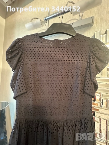 Рокля, черна дантела, снимка 2 - Рокли - 51633031