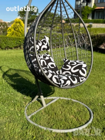 Люлка градинска висяща люлка тип гнездо,яйце–Промоция, снимка 4 - Градински мебели, декорация  - 52232995