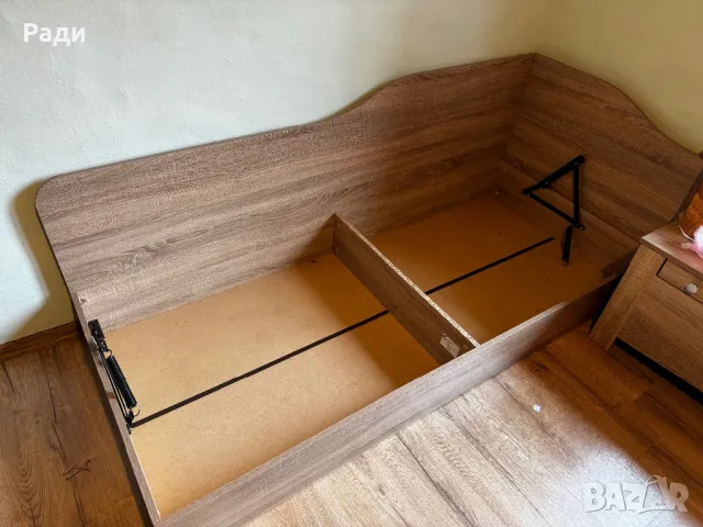 Легло 82/190 Дъб Сонома , снимка 2 - Спални и легла - 50230463