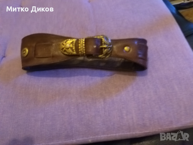 Каишка за ръка естествена кожа 42см фи 12см