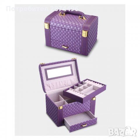 1123 Луксозен органайзер за бижута и аксесоари, снимка 7 - Подаръци за жени - 35794994