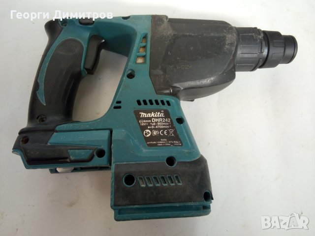 акумулаторен безчетков перфоратор три функции Makita DHR242, 18V, 2.0 J, снимка 2 - Перфоратори - 39728627