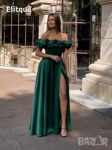 Дълги елегантни ,сатенени официални рокли 