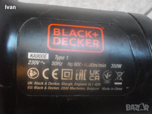 Black Decker KA900E-Ел.Пила-Мини Лентов Шлайф-350 Вата-Отличен-За Шлайфане В Труднодостъпни Места, снимка 11 - Други инструменти - 42166469