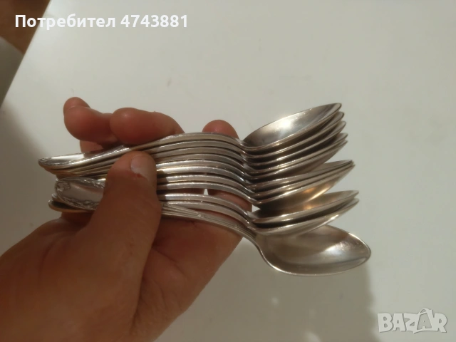 Лъжички посребрени, снимка 5 - Прибори за хранене, готвене и сервиране - 53743864