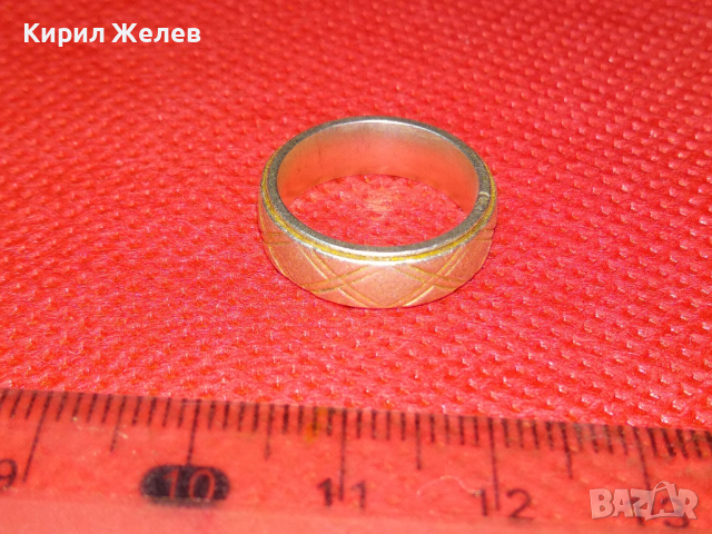 СТАР СТИЛНО ОРНАМЕНТИРАН СРЕБЪРЕН ПРЪСТЕН ХАЛКА ВИСОКА ПРОБА СРЕБРО РЕТРО БИЖУ РЪЧНА ИЗРАБОТКА 43803, снимка 7 - Антикварни и старинни предмети - 44610344