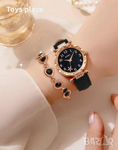 Комплект часовник с бижута - подходящи за подарък , снимка 2 - Дамски - 50727292