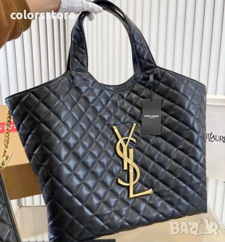 Луксозна Черна чанта Saint Laurent  код DS-F22, снимка 1 - Чанти - 42345260