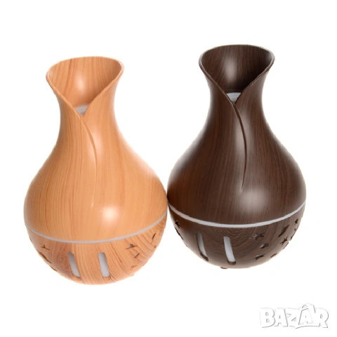 Овлажнител за въздух тип ваза с LED + 10 мл масло подарък, снимка 2 - Други - 53658565