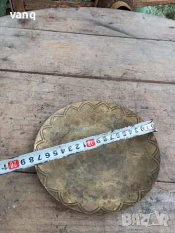 чиния месинг, снимка 4 - Антикварни и старинни предмети - 47306713