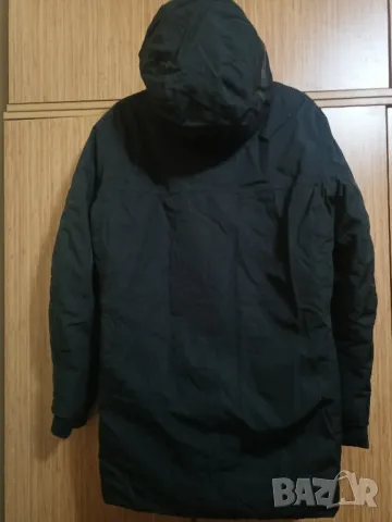 Мъжко непромокаемо яке М размер черно дълго шуба 11P