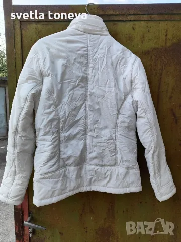 Бяло шушляково яке, снимка 2 - Якета - 47500220