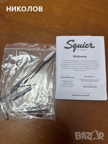 ЕЛЕКТРИЧЕСКА КИТАР- Fender Squier Sonic, снимка 7 - Друга електроника - 53326999