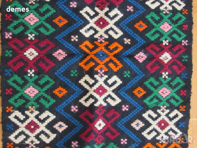 Ръчно изработена с вълнени конци възглавница от 30-те г.ХХ в, снимка 3 - Други - 41243899