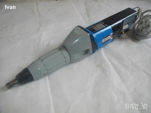 Промишлен Индустриален ЕЛЕКТРИЧЕСКИ ПРАВ ШЛАЙФ за завинтване винтове М3-М6 ГДР SMALCALDA VEB DDR , снимка 12 - Други инструменти - 47601423