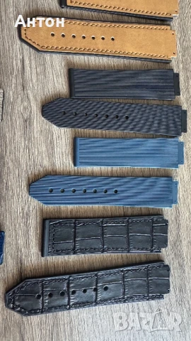 Продавам нови HUBLOT каишки от висококачествен каучук' и закопчаване (пеперуда), снимка 3 - Мъжки - 51145460