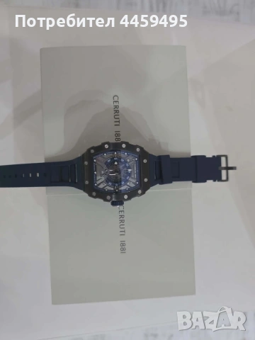 Часовник CERRUTI 1881. Оригинален с кутия и гаранция., снимка 5 - Мъжки - 53299400