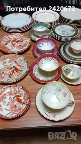 разпродажба на японски и баварски порцелан