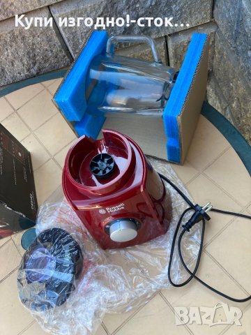 Блендер Russell Hobbs Desire , 600w , Стъклена кана 1.5 л, 2 скорости, Червен, снимка 6 - Блендери - 44336773