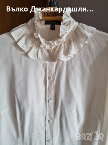 Копринена риза, размер L/XL, снимка 7 - Ризи - 53095209