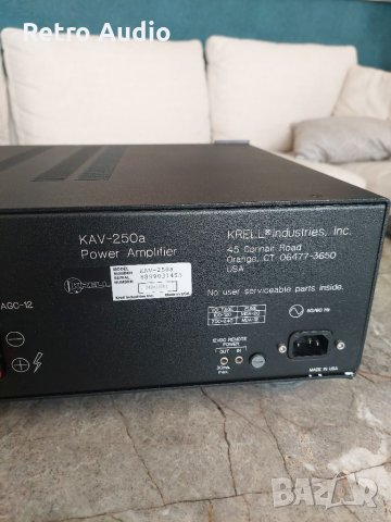 Krell KV250A крайно стъпало усилвател, снимка 5 - Ресийвъри, усилватели, смесителни пултове - 41204117
