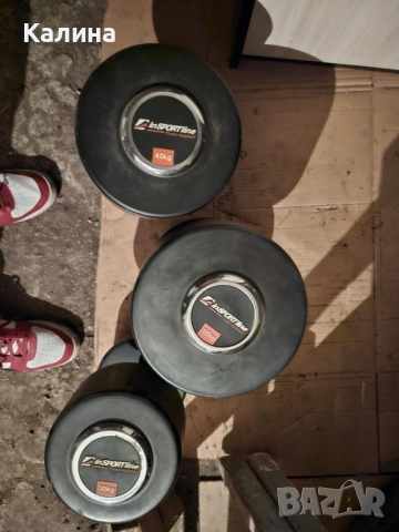 Гумирани дъмбели, снимка 3 - Фитнес уреди - 52453006
