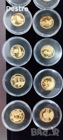 Комплект златни монети Атина 2004, снимка 8 - Нумизматика и бонистика - 53059303