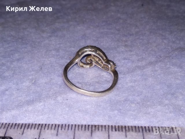 СКЪПОЦЕНЕН АЖУРНА ИЗРАБОТКА СРЕБЪРЕН АР ДЕКО СТИЛ ПРЪСТЕН СРЕБРО 925 с ИСКРЯЩИ ЦИРКОНИ 26447, снимка 12 - Пръстени - 41342421