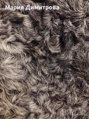 Бутиково сиво омбре палто Астраган Swakara, снимка 7 - Палта, манта - 39306319