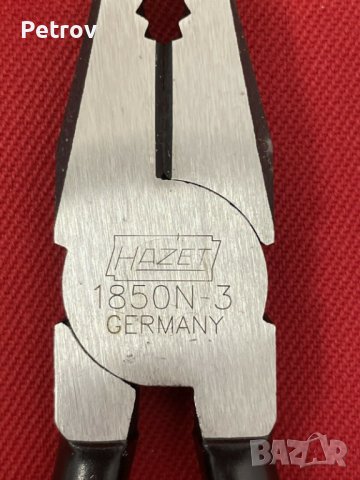HAZET No.1850N-3 Germany - 180 mm ЧИСТО НОВИ ВИСОКОКАЧЕСТВЕННИ ПРОФЕСИОНАЛНИ Комбинирани Клещи HAZET, снимка 3 - Клещи - 40063947