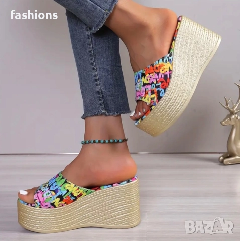 Нови чехли на платформа 41, снимка 4 - Чехли - 52855126