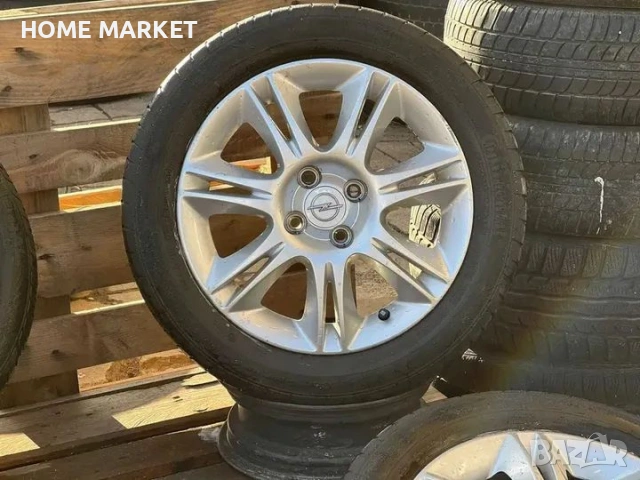 4х100 Джанти 16 Цола Опела Корса Адам 4x100 Opel Corsa Adam Оригинални ЕТ 40 J 6 ЦО 56.6 195 55 16 Л, снимка 4 - Гуми и джанти - 53285799
