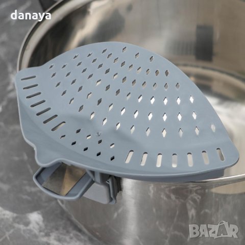 2405 Пластмасов гевгир за тенджера уред за отцеждане, снимка 4 - Аксесоари за кухня - 34125355