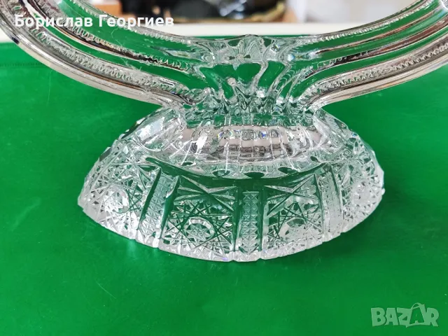Кристален свещник, снимка 3 - Колекции - 48676157