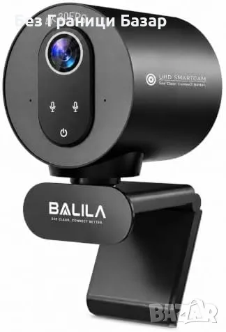 Нова BALILA S900 4K UHD Уеб Камера PDAF Автофокус 1080P 60FPS Двоен Микрофон