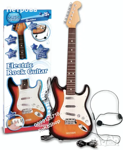 Детска електрическа китара с микрофон/детска китара/