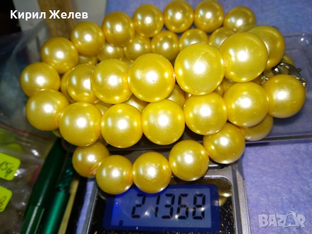 ИЗИСКАНО КРАСИВО ПЕРЛЕНО АРТ ДЕКО СТИЛ КОЛИЕ ГЕРДАН ЧЕШКИ ПЕРЛИ 34694, снимка 10 - Колиета, медальони, синджири - 39193067