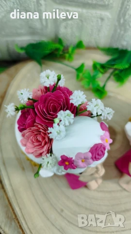 Ангелчета в цвят розов!, снимка 3 - Декорация за дома - 50911878