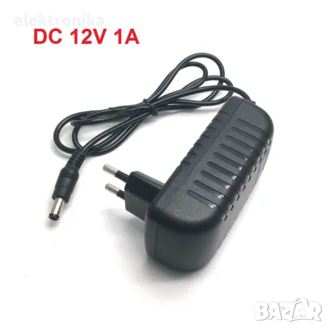 Захранване DC 12V 1A  за видеонаблюдение за видеокамери