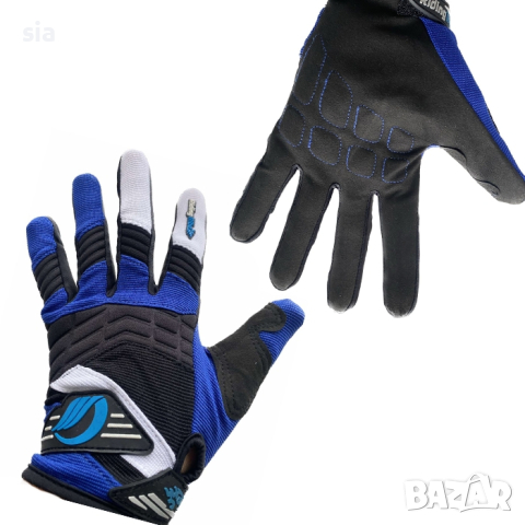 Ръкавици за мотоциклет, Мото ръкавици, 2бр., сини, снимка 1 - Аксесоари и консумативи - 44680314