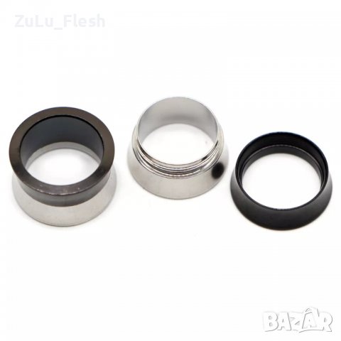 Двуцветни флешове метални, снимка 2 - Обеци - 40237901