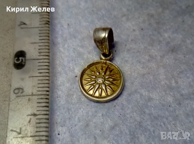 ЗВЕЗДАТА на ВЕРГИНА ДВУСТРАНЕН ПОЗЛАТЕН СРЕБЪРЕН ПЕНДАНТ СРЕБРО 925 с ЖЪЛТА ПОЗЛАТА АРТ РАБОТА 47750, снимка 3 - Колиета, медальони, синджири - 49551732