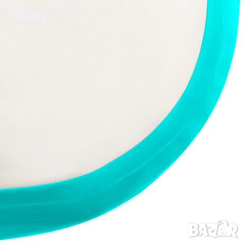 vidaXL Надуваем дюшек за гимнастика с помпа, 60x100x15 см, PVC, зелен, снимка 7 - Йога - 56148367