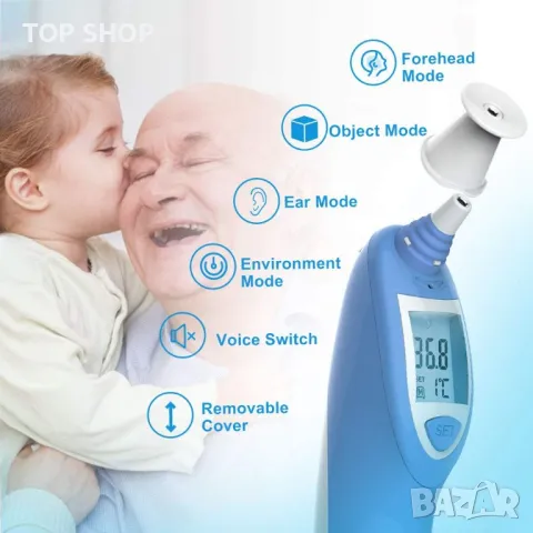 Цифров инфрачервен термометър MedLinket IRT101, снимка 2 - Бебефони - 48508359