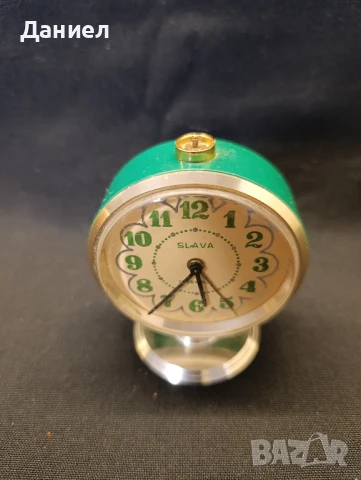 Будилник Слава, снимка 2 - Антикварни и старинни предмети - 51311075