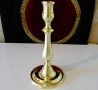 Бронзов свещник 25 см.,490 гр.,викториански стил. , снимка 5
