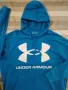 Under Armour Rival Fleece Big Logo Hoodie - страхотно мъжко горнище 2ХЛ, снимка 6