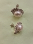 Дамски обеци от естествени перли и сребро, снимка 6