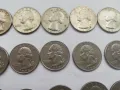 голям лот от 31 монети от 1/4 долар от различни години, снимка 9